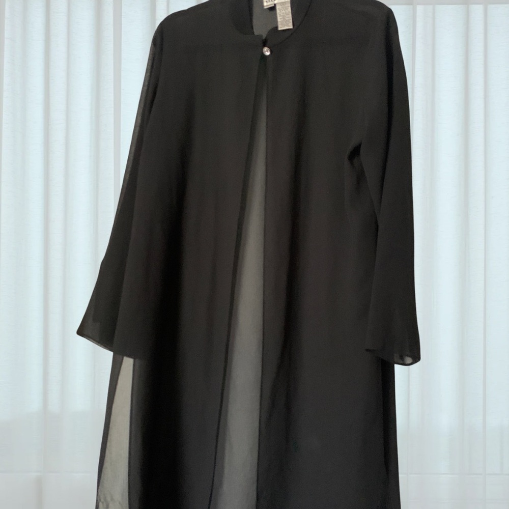 JBS Black Long Sheer Overlay duster